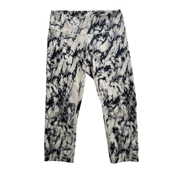 Lululemon Wunder Under Crop Full On Luxtreme Great Granite Black Mojave Tan 6 - Picture 1 of 16